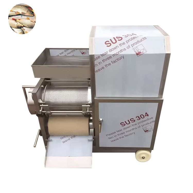 304 fish meat and fish bone separation and harvesting machine for shrimp, fish bone, crab, bone, and shell removal