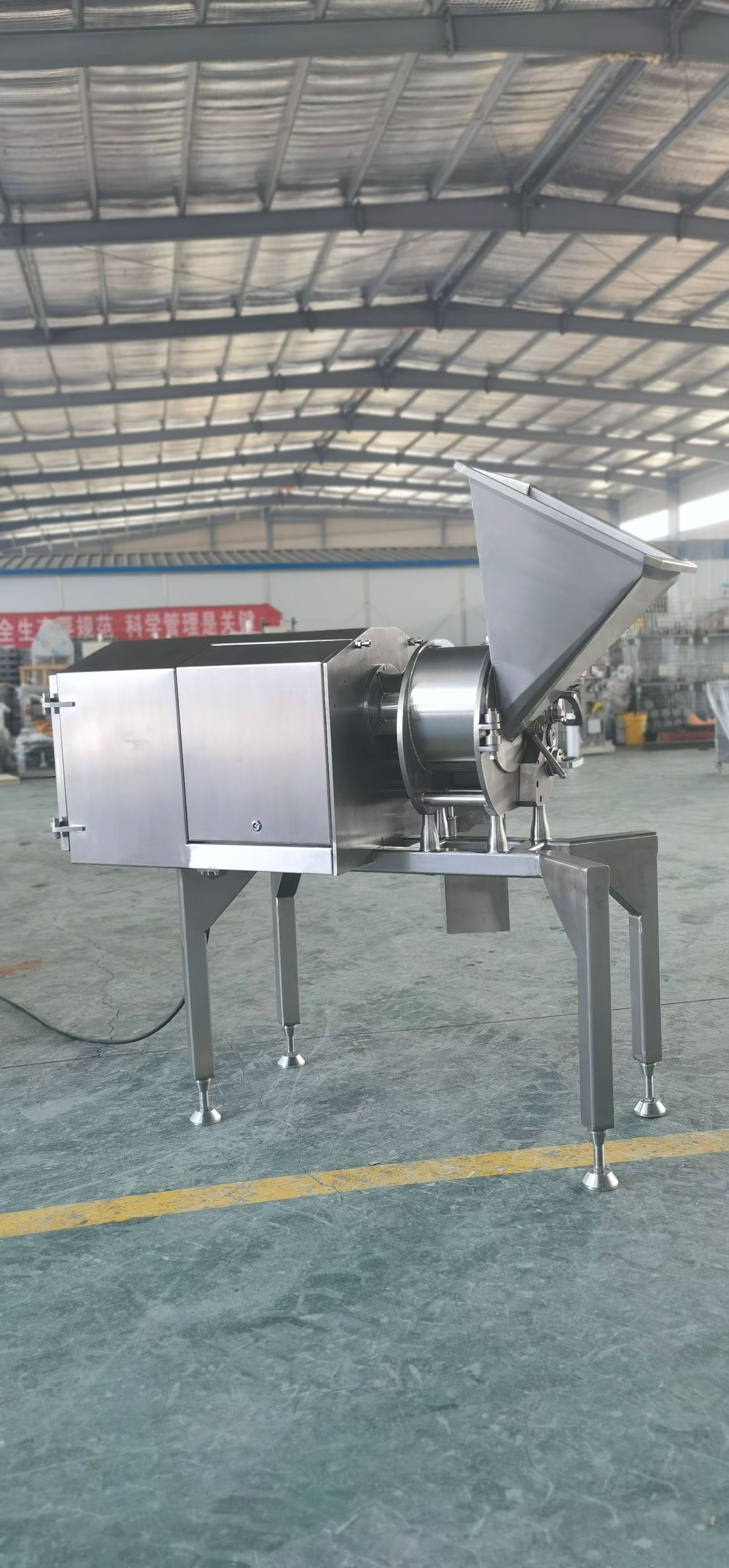 Large 3D centrifugal diced machine, micro frozen meat, fruits, vegetables, chicken breast, meat belly, meat belly, pota