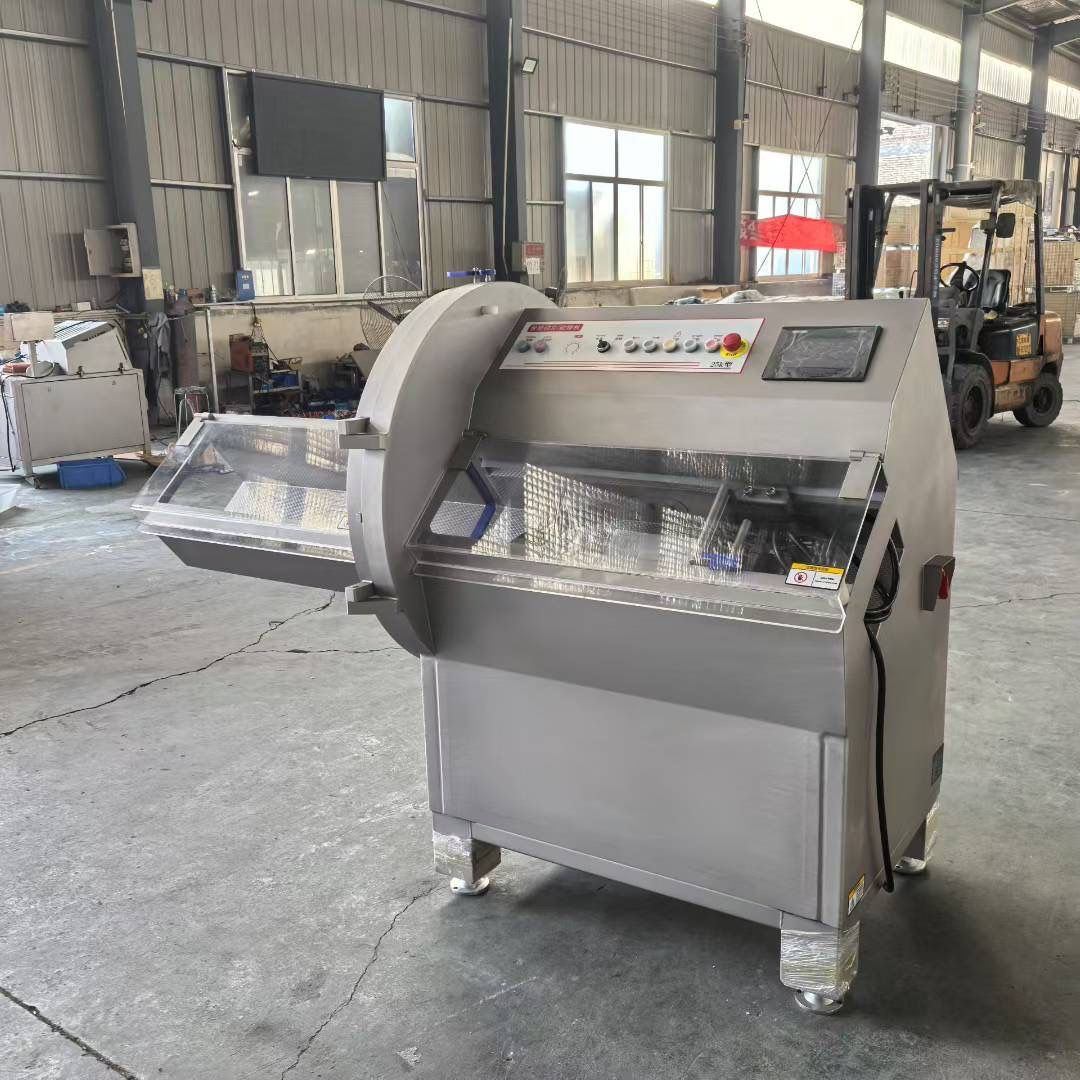 Commercial chop and chop machine for steak, lunch meat, frozen meat slices, cured meat sausage slicing machine, beef an