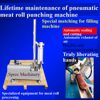 Automatic Beef Roll Pneumatic Tightening Punching Machine for Lamb Roll Forming and Sealing Machine Meat Roll Punching