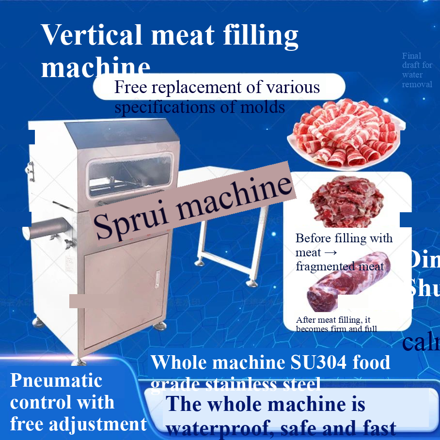 Commercial Beef Roll Filling Machine Beef Roll Forming Machine Filling Machine Lamb Roll Filling Machine Meat Filling M